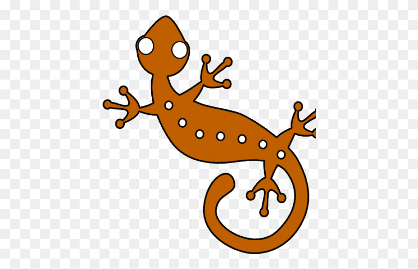 430x481 Brown Clipart Gecko Lizard Brown Clipart, Reptile, Animal, Amphibian HD PNG Download