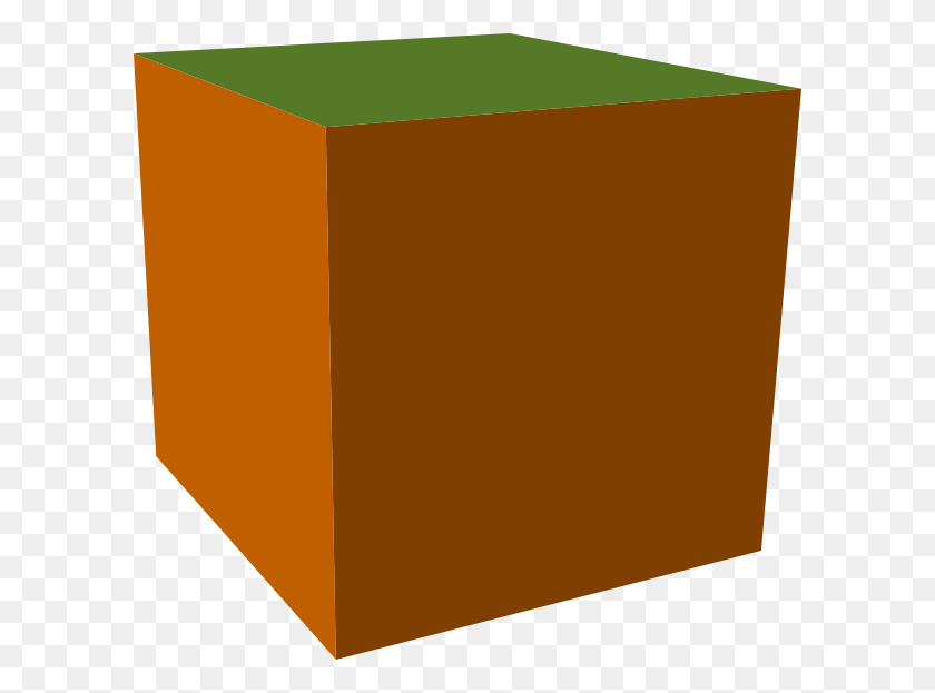 600x563 Brown Cube Clipart, Cardboard, Box, Carton HD PNG Download