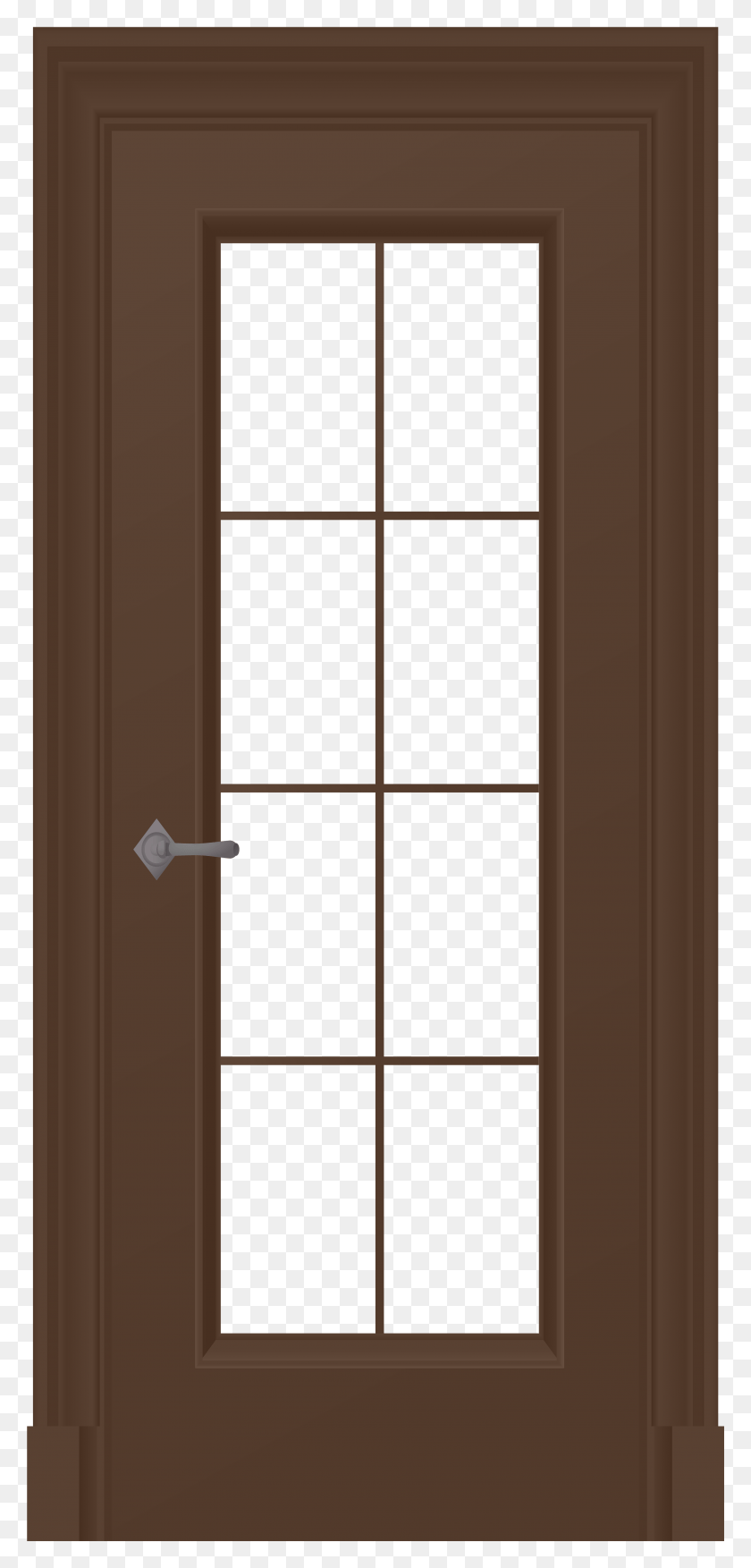 3650x7923 Brown Door Clipart Clipground Home Door, French Door, Window HD PNG Download
