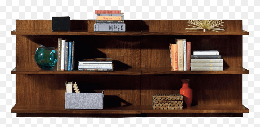 773x350 Brown Kids Wall Bookshelf With A Classy Profile Wall Bookshelf, Furniture, Shelf, Bookcase HD PNG Download