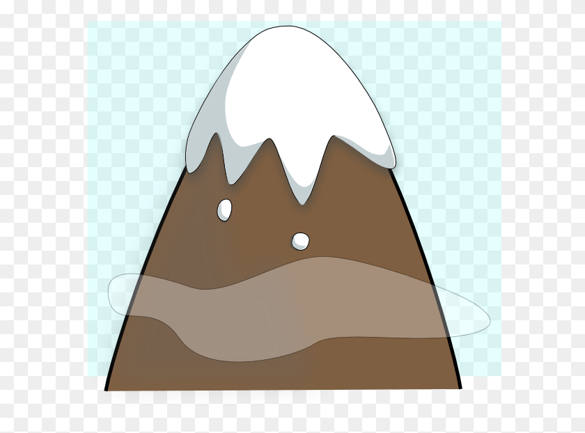 600x562 Brown Mountain With Sky And Clouds Svg Clip Arts, Outdoors, Nature, Animal Descargar Hd Png