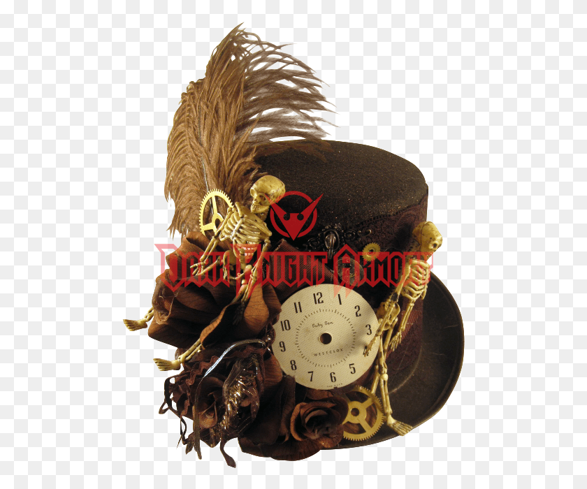 491x640 Brown Tall Skeletal Steampunk Riding Hat Mad Hatter Tophat, Leisure Activities, Adventure, Dessert HD PNG Download