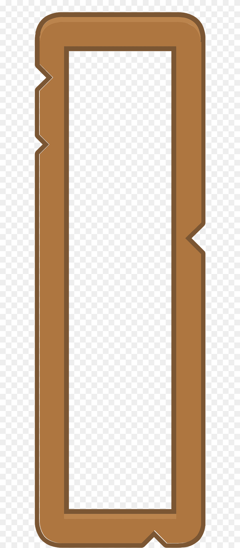Brown Vertical Rectangle Clipart, Blackboard Sticker PNG