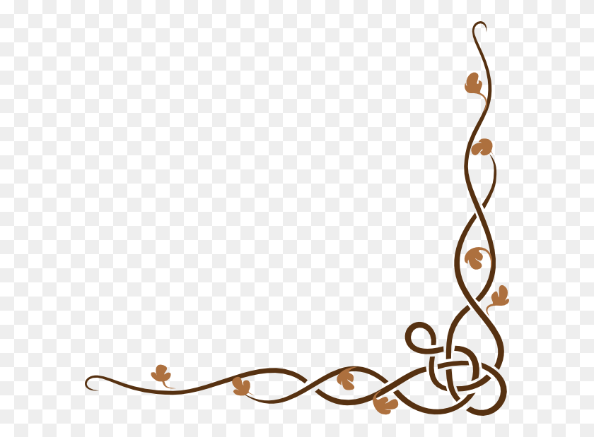 600x559 Descargar Png Brown Vine Svg Clip Arts 600 X 559 Px, Diseño Floral, Patrón, Gráficos Hd Png