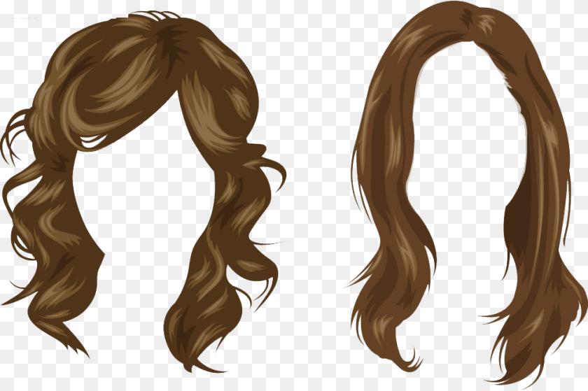 1000x665 Brown Wig Cartoon, Adult, Female, Person, Woman Clipart PNG