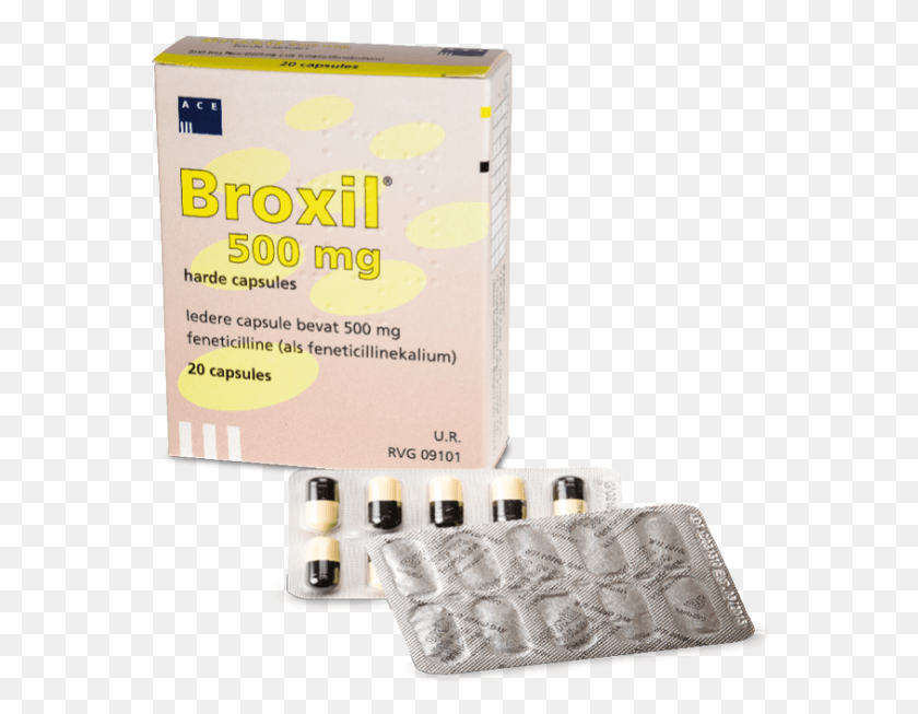 566x593 Broxil Es Un Antibiótico De Espectro Estrecho Y Contiene Broxil 500 Mg, Medicamento, Pastilla, Cápsula Hd Png