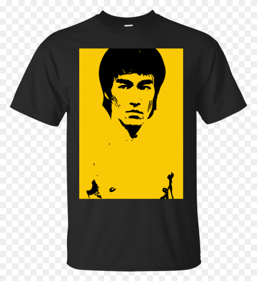 1039x1143 Descargar Png Bruce Lee Yellow Dad Bod Powered By Coors Light, Ropa, Camiseta, Camiseta Hd Png
