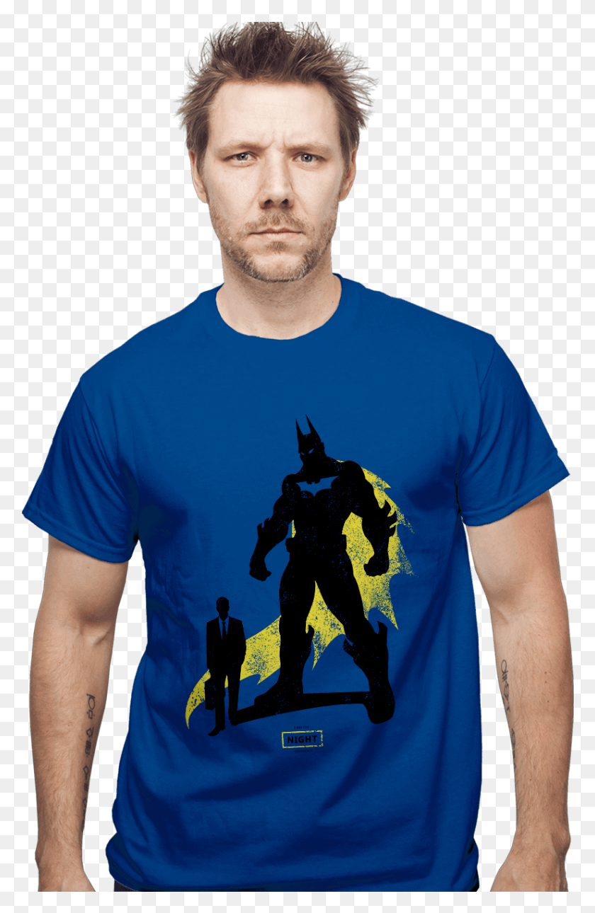 825x1301 Bruce Wayne Alter Ego Navy Blue T Shirt Front, Clothing, Apparel, T-shirt HD PNG Download