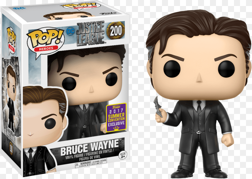 1117x794 Bruce Wayne Pop Vinyl Figure 2017 Summer Convention Bruce Wayne Funko Pop, Baby, Person, Head, Face Clipart PNG