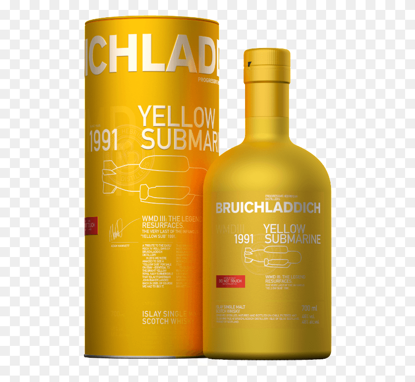 503x713 Bruichladdich Yellow Submarine, Bottle, Cosmetics, Liquor HD PNG Download