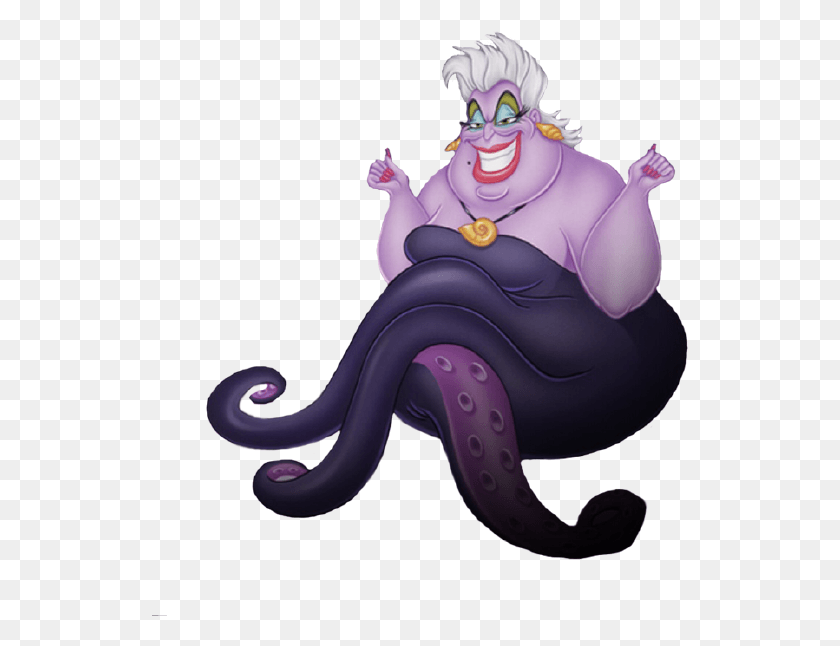 537x586 Bruja Del Mar Clipart The Little Mermaid Ursula, Toy, Invertebrate, Animal HD PNG Download