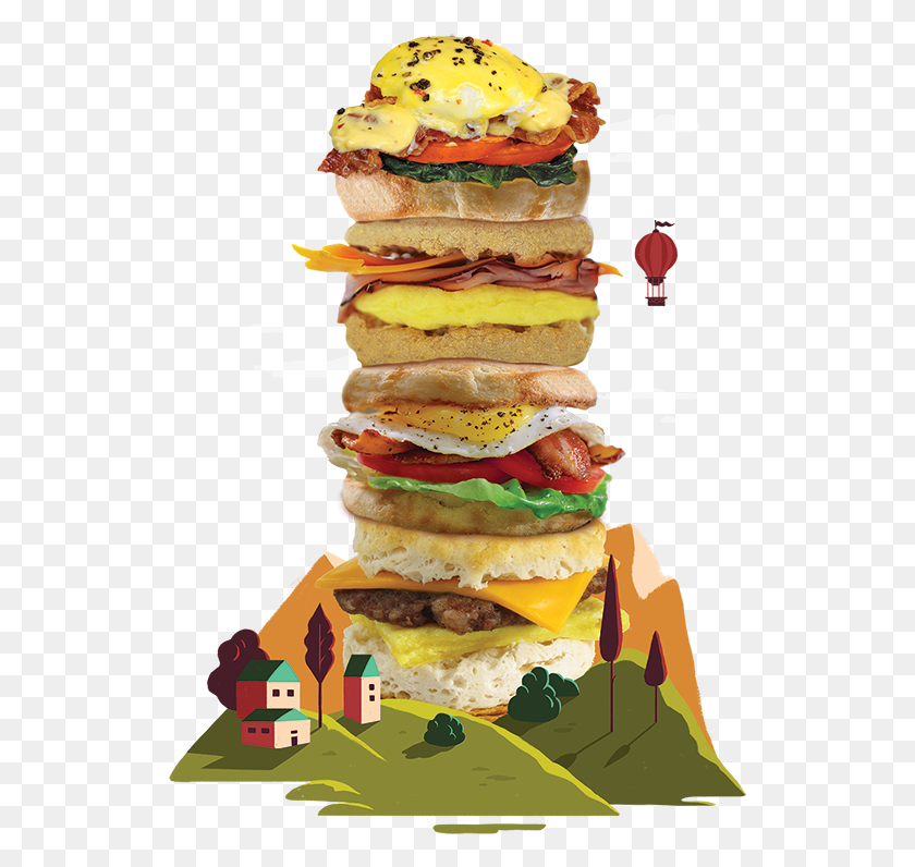 531x736 Brunch Vector Breakfast Sandwich Granite City Lawless Brunch, Burger, Food HD PNG Download