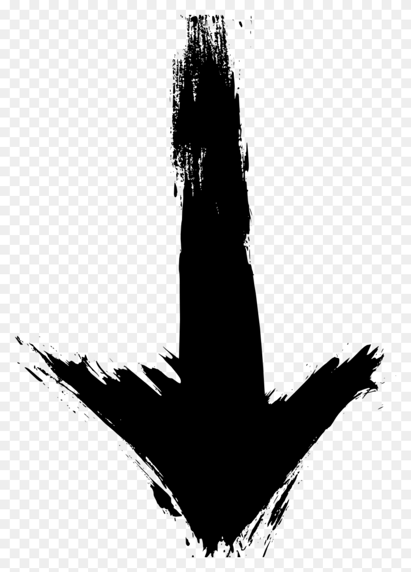 1842x2618 Brush Stroke Arrow, Gray, World Of Warcraft HD PNG Download