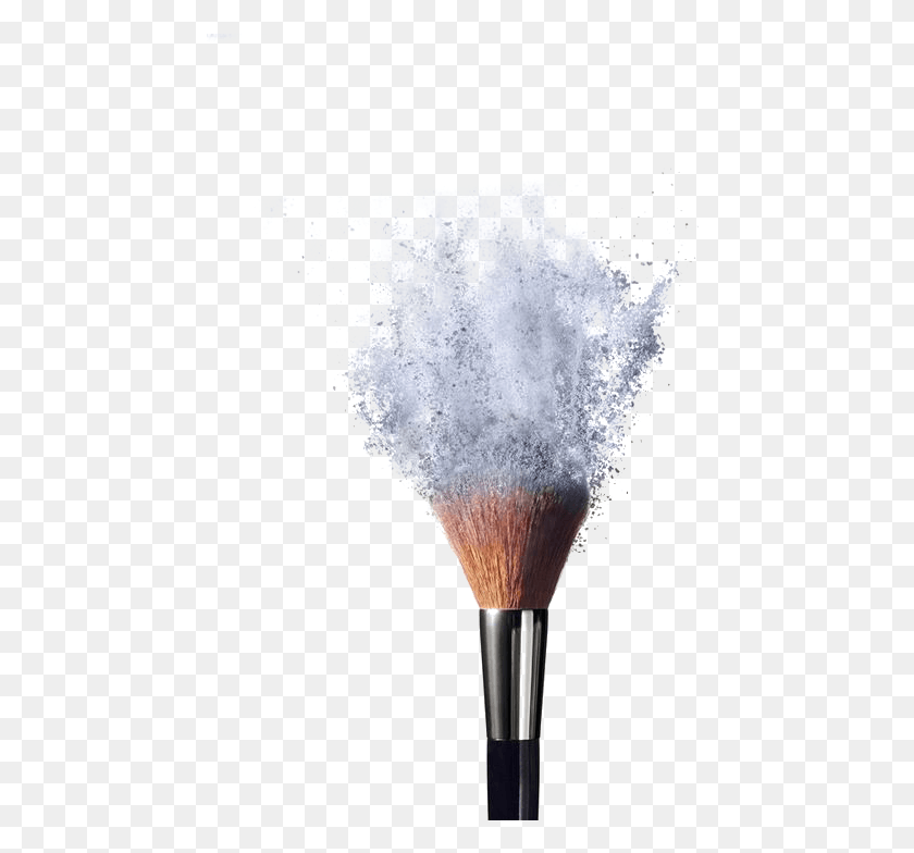 461x724 Brush Stroke Indir Make Up Brushes, Tool, Powder, Flour HD PNG Download