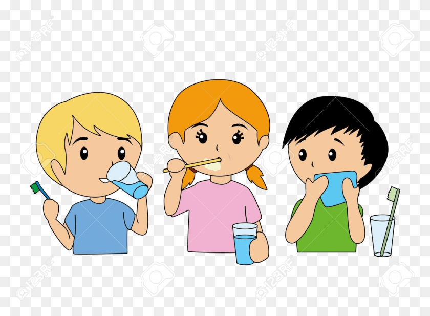 1226x877 Brush Teeth Children Brushing Clipart Transparent Brush Your Teeth Posters, Soccer Ball, Ball, Soccer HD PNG Download