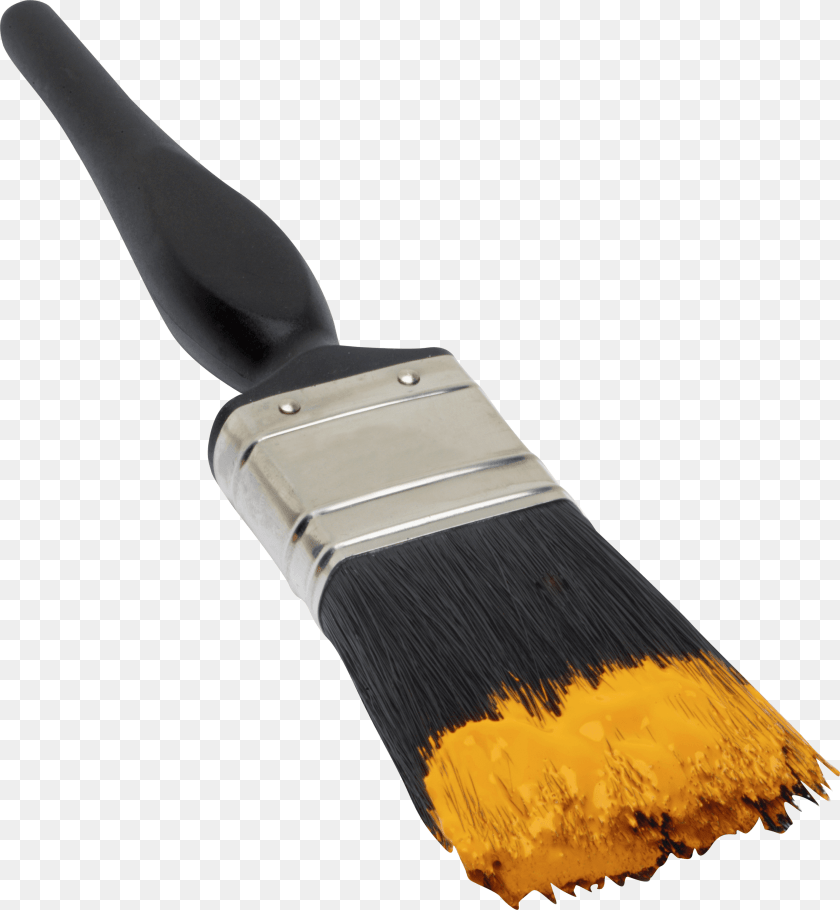 Brush Yellow, Device, Tool, Smoke Pipe Clipart PNG