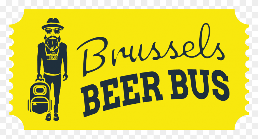 944x476 La Cerveza De Bruselas Bus Ilustración, Texto, Persona, Humano Hd Png