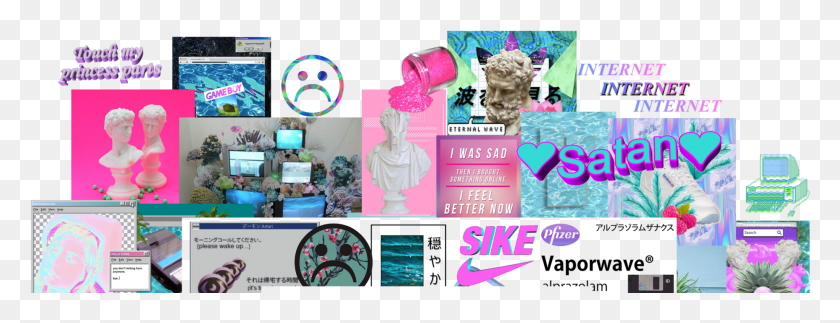 1856x628 Brutalist Design And Digital Counter Culture At Packs, Collage, Poster, Advertisement HD PNG Download