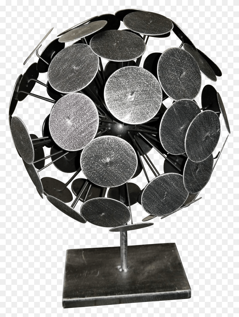 2269x3064 Brutalist Metal Armillary Sphere Orb Sculpture 14 On Circle HD PNG Download