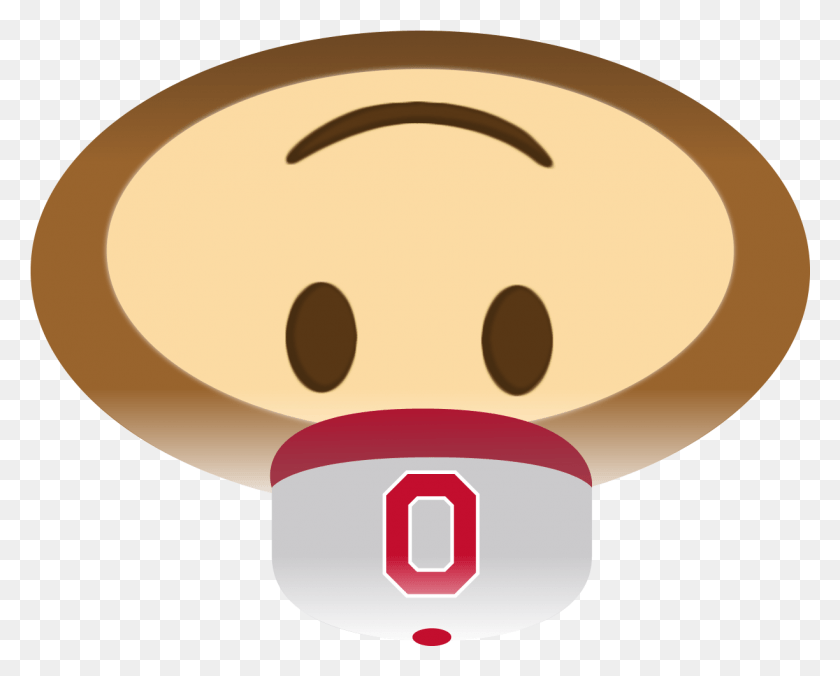 1224x967 Descargar Png Brutus Emoji Fútbol Estatal De Ohio Universidad Estatal De Ohio Todo El Estado De Ohio Emoji, Comida, Plato, Comida Hd Png