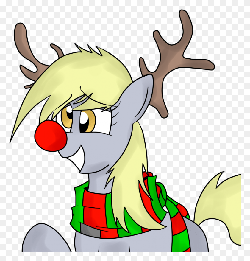 831x870 Bryantcore Christmas Clothes Derpy Hooves Female Cartoon, Performer, Mammal, Animal HD PNG Download