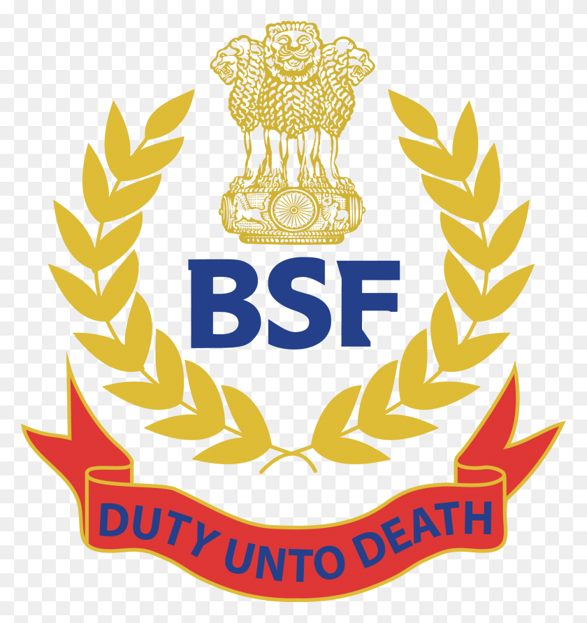 1846x1968 Descargar Png Bsf Logo Crpf Indian Army Logo, Símbolo, Marca Registrada, Emblema Hd Png