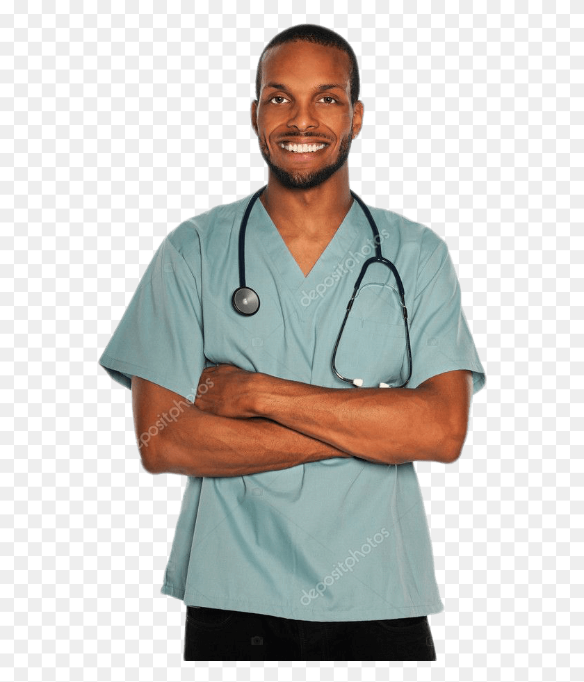 564x921 Bsn Degrees African American Male Male Nurse, Person, Human, Doctor Descargar Hd Png