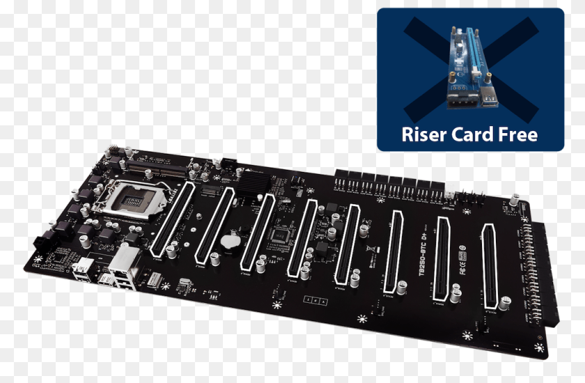 Btc D Mining Motherboard With Intel Cpu Biostar, Computer Hardware, Electronics, Hardware, Aircraft Clipart PNG
