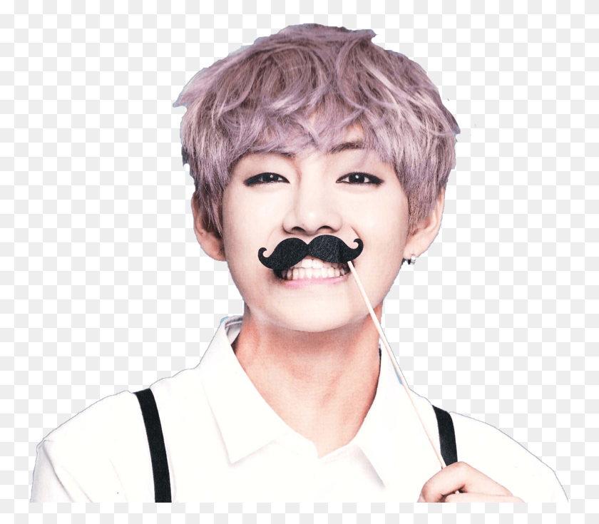 757x675 Bts Cute V Season Greetings By Bts V Mint Hair, Face, Person, Human HD PNG Download