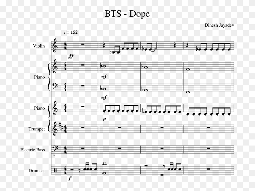 709x570 Bts Dope Sheet Music, Gray, World Of Warcraft HD PNG Download