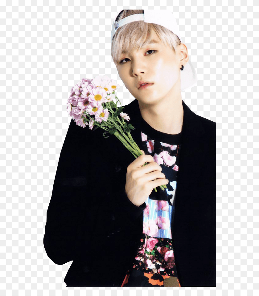 561x901 Bts I Need You Japanese Ver Flower Pngs Tumblr, Plant, Person, Human HD PNG Download