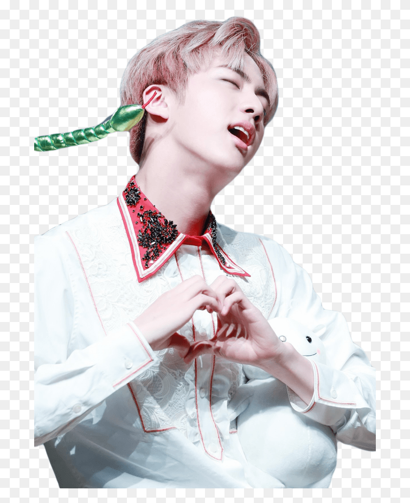 701x971 Bts Jin Bts Jin Bangtan Boys Jin Bangtan Boys Shoot Blood Sweat And Tears Bts, Person, Human, Finger HD PNG Download
