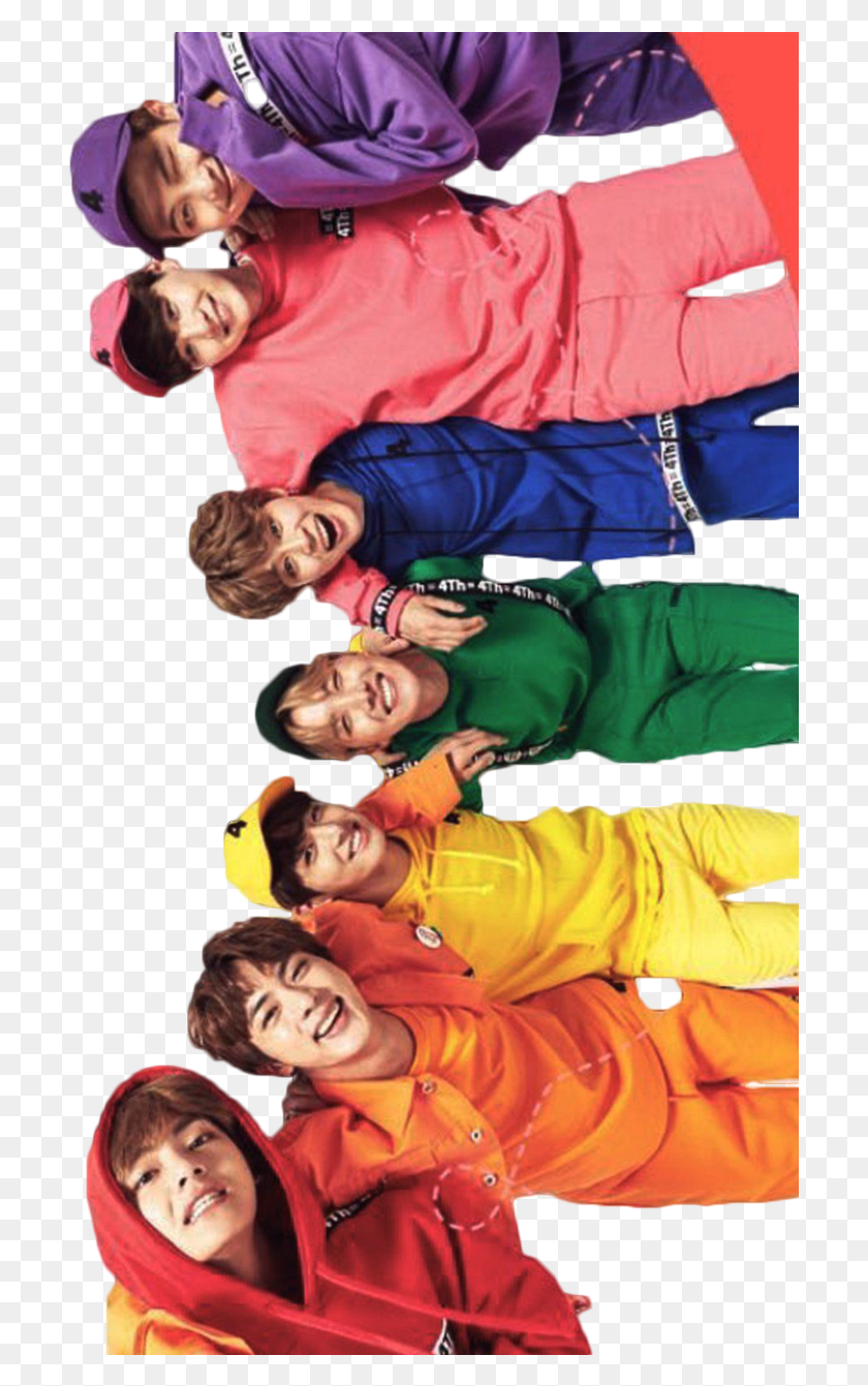707x1281 Bts Rainbow, Clothing, Face, Person HD PNG Download