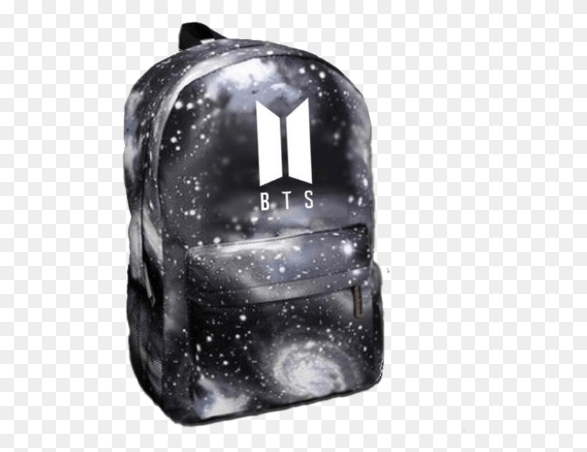 491x586 Bts Starry Sky Backpack Kpop Outfit Bags Twice Backpack Galaxy, Helmet, Clothing, Apparel HD PNG Download
