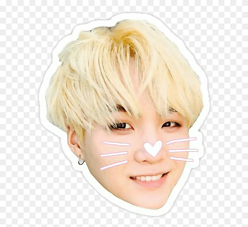 597x709 Bts Suga Yoongi Sticker By Bts Bts Suga Sticker, Head, Face, Person HD PNG Download