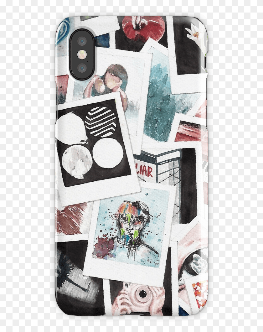 534x1000 Bts Wings Polaroid Watercolor Iphone X Snap Case Bts Watercolor, Label, Text, Collage HD PNG Download