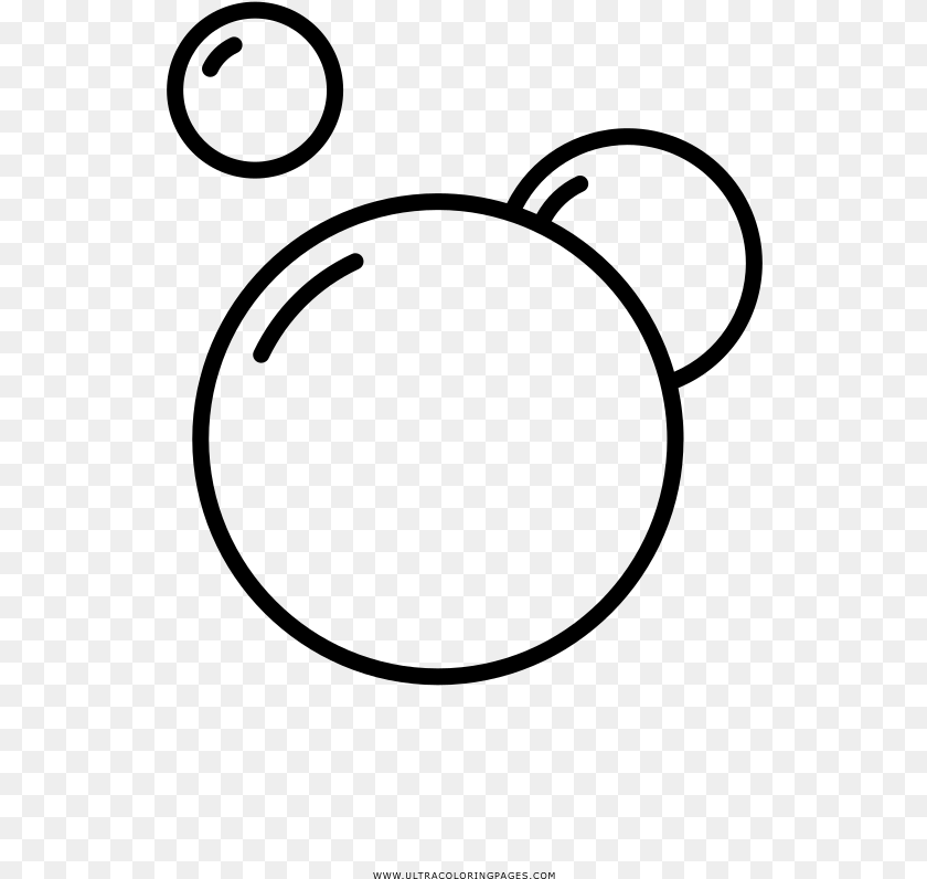 Bubble Bath Coloring, Gray Sticker PNG
