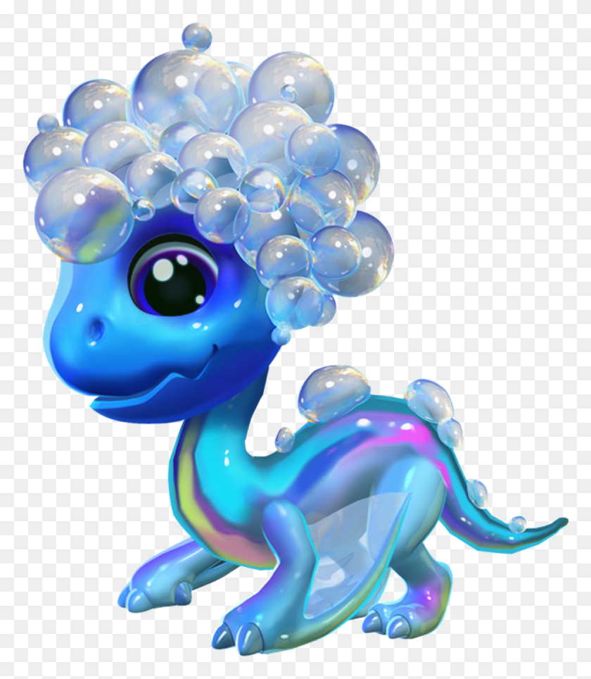 943x1093 Bubble Dragon Baby Dragon Mania Legends Bubble, Toy, Animal, Sea Life Hd Png