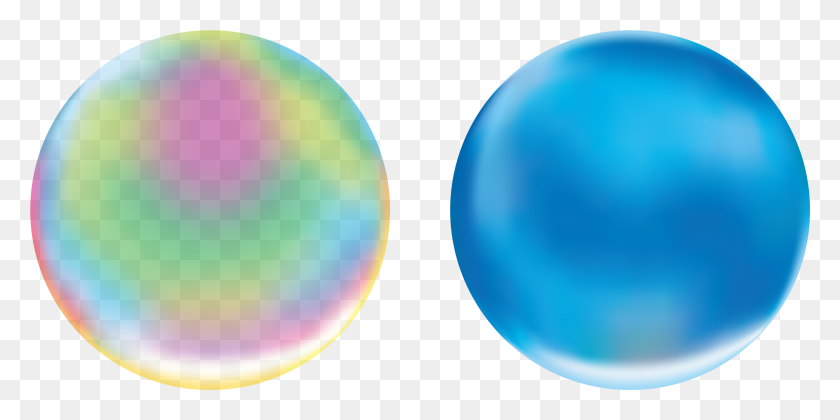 3000x1385 Bubble Soap Sphere Ball Bolla Sapone, Balloon HD PNG Download