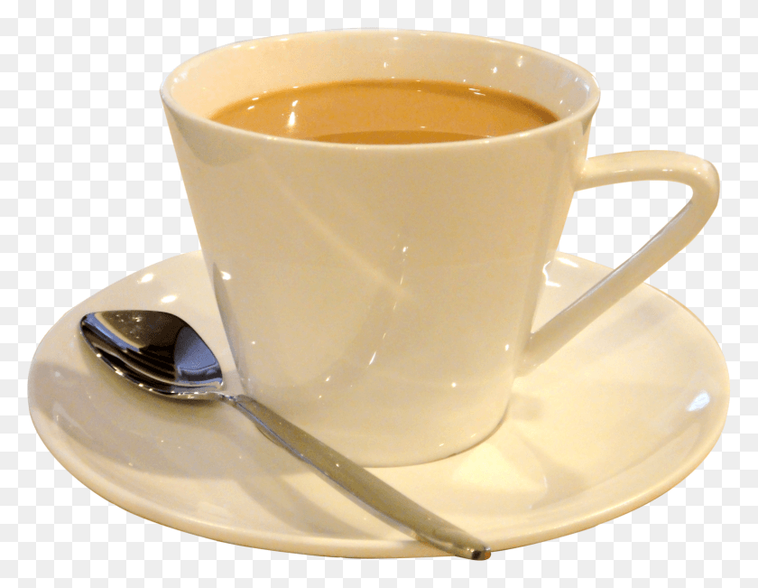 1548x1173 Чашка Чая Пузырьковая Прозрачная Чашка Чая С Молоком, Ложка, Столовые Приборы, Блюдце Png Скачать