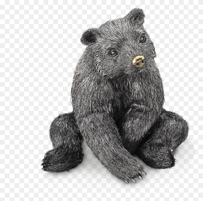 1657x1645 Buccellati Animals Baby Bear Silver Teddy Bear, Toy, Felpa Hd Png