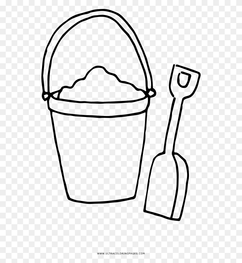 555x855 Bucket And Shovel Coloring, Gray, World Of Warcraft HD PNG Download
