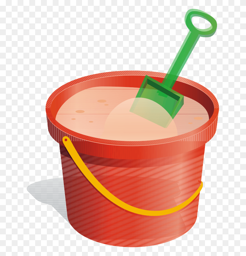 657x814 Bucket And Spade Sand Clip Art Bucket Sand At Beach Clipart, Bowl HD PNG Download