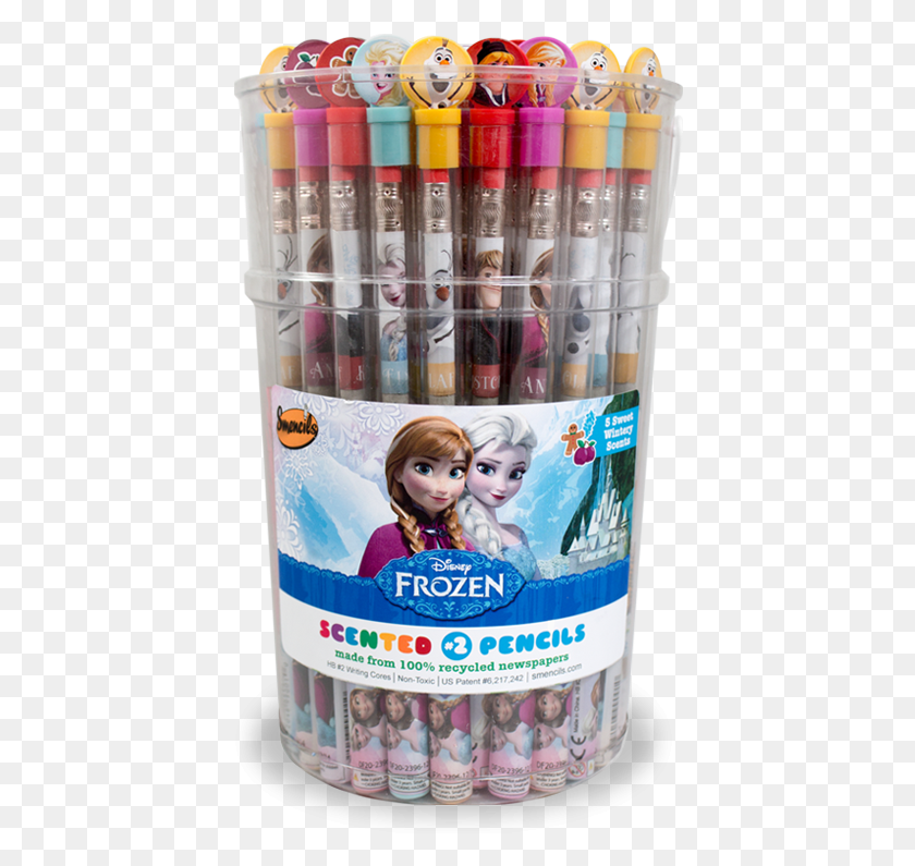 415x735 Bucket Of 50 Smencils Frozen, Person, Human, Crayon HD PNG Download