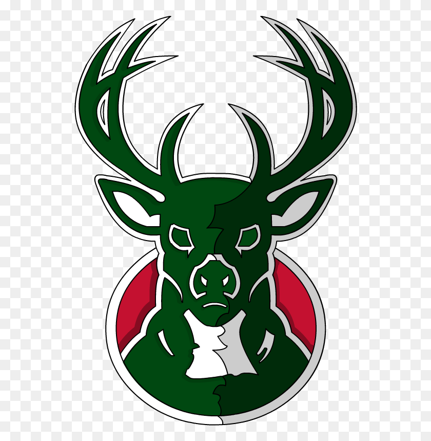 552x798 Логотип Buckslogo Milwaukee Bucks 2007, Олень, Дикая Природа, Млекопитающие Hd Png Скачать