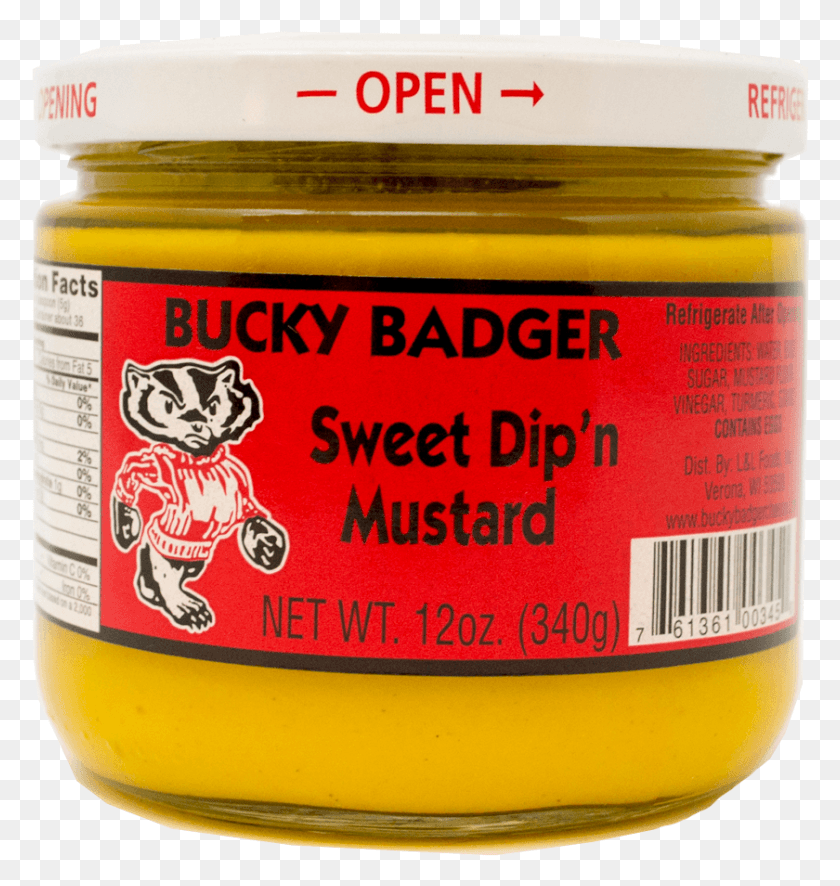 840x890 Bucky Badger Sweet Pretzel Dip39n Mustard Paste, Food, Beer, Alcohol HD PNG Download
