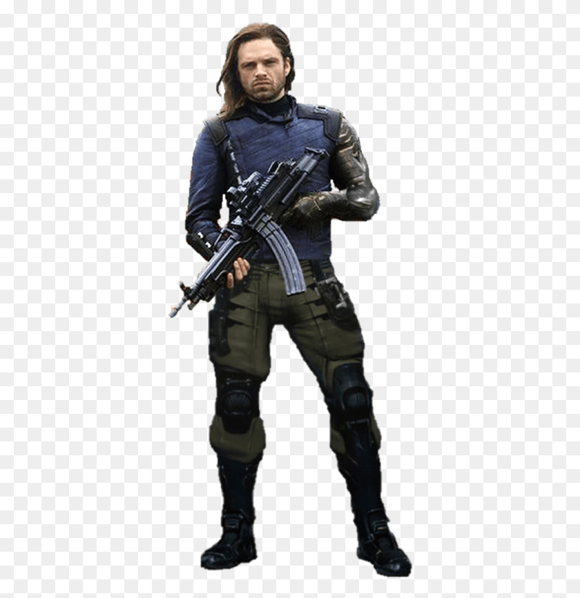 358x807 Bucky Barnes As White Wolf Winter Soldier Avengers Infinity War, Gun, Weapon, Weaponry HD PNG Download