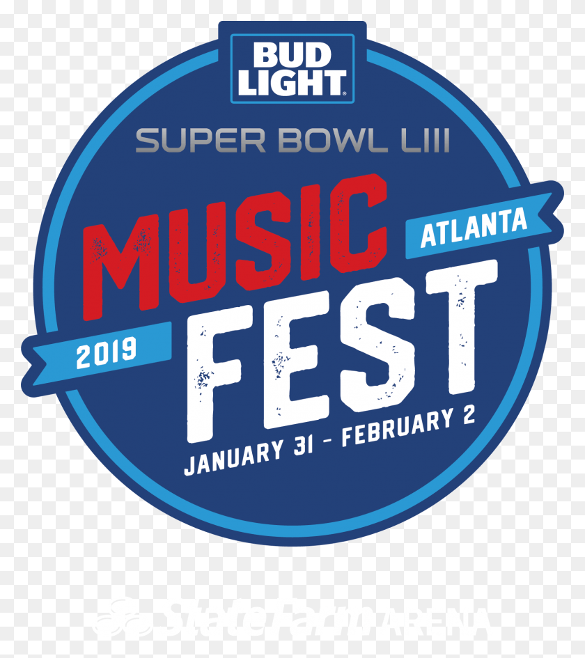 1574x1787 Descargar Png Bud Light Super Bowl Music Fest Fiestas De Super Bowl 2019, Etiqueta, Texto, Logo Hd Png