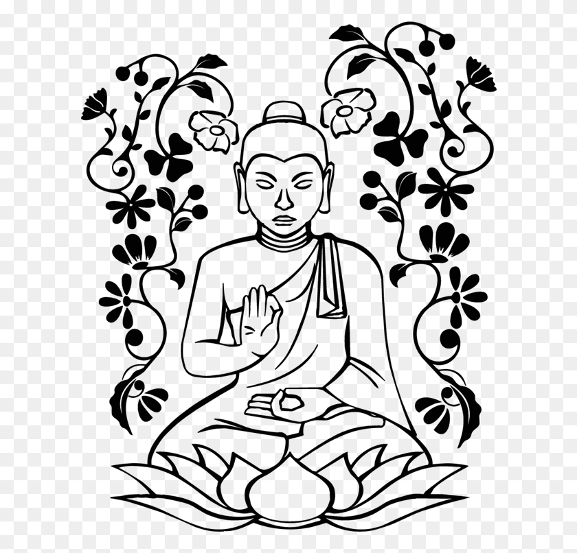 606x746 Buddha Drawing Easy Drawing, Face, Photography HD PNG Download
