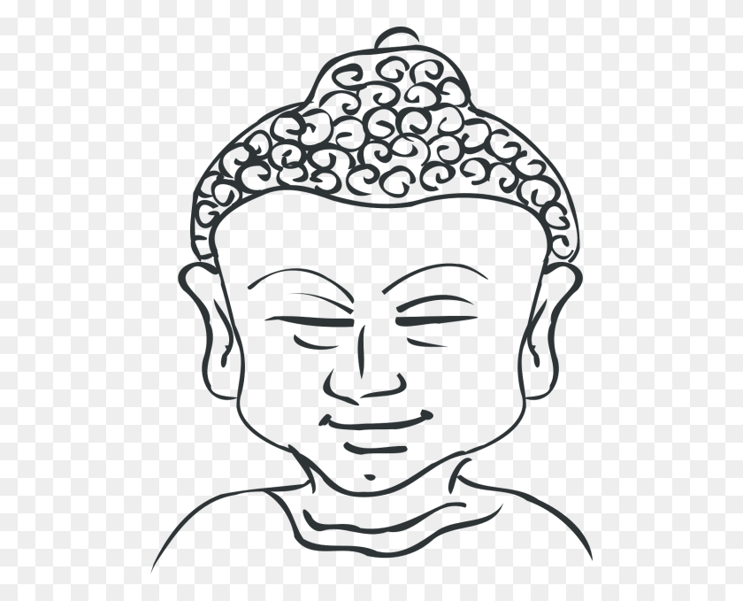 500x619 Png Изображение - Голова Будды.